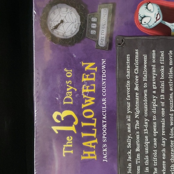 Nightmare Before Christmas 13 Days of Halloween Spooktacular Countdown Book - Picture 5 of 6